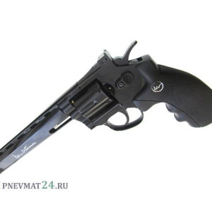 Пневматический револьвер ASG Dan Wesson 8" Black (пулевой)